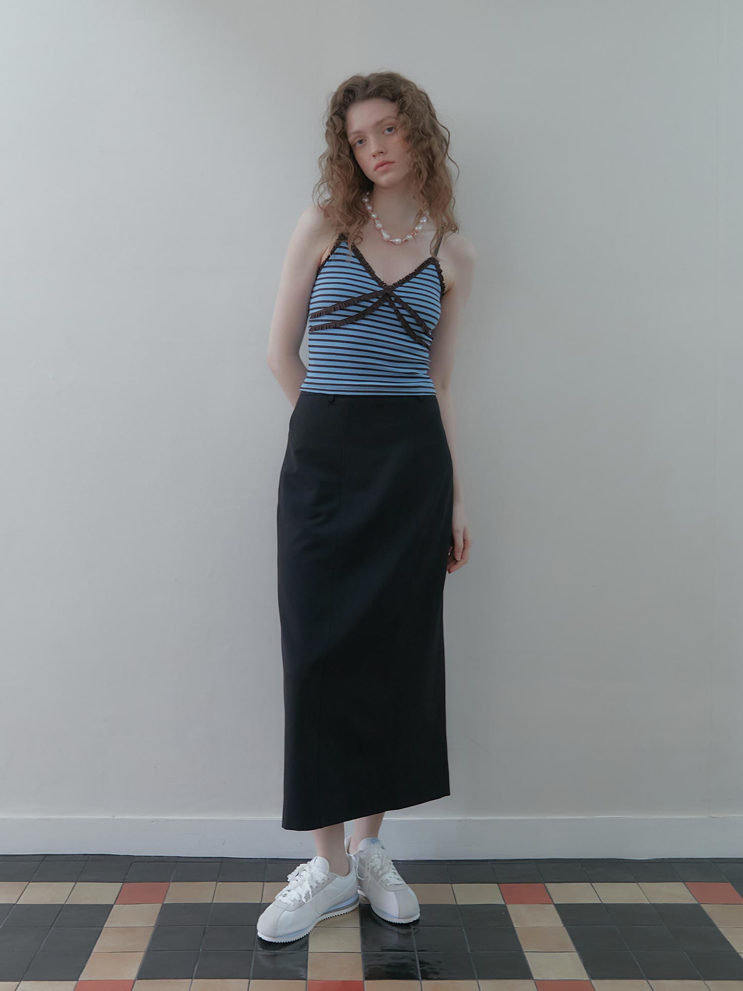 carolyn long skirt (black)