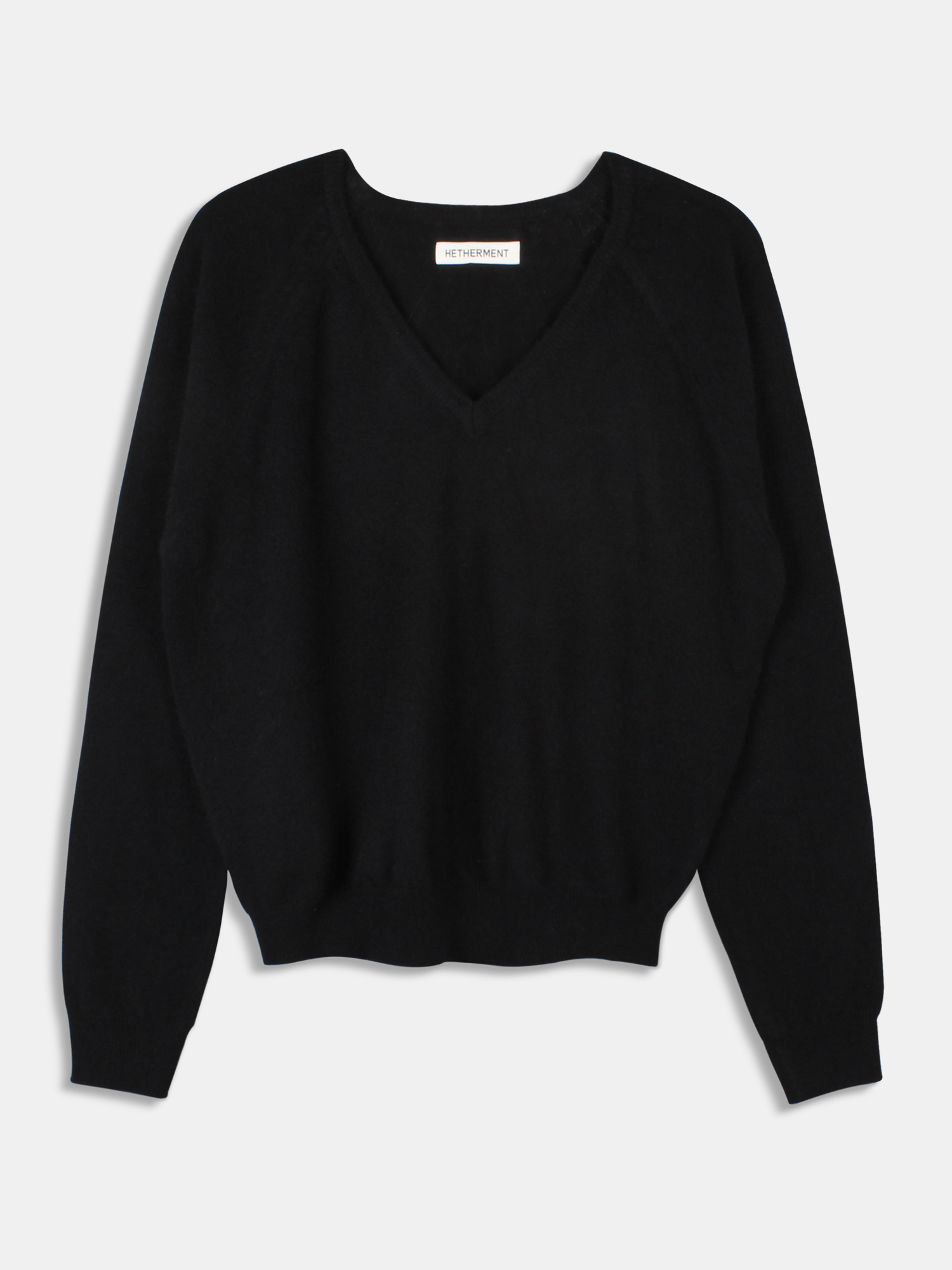 base v-neck knit (black)