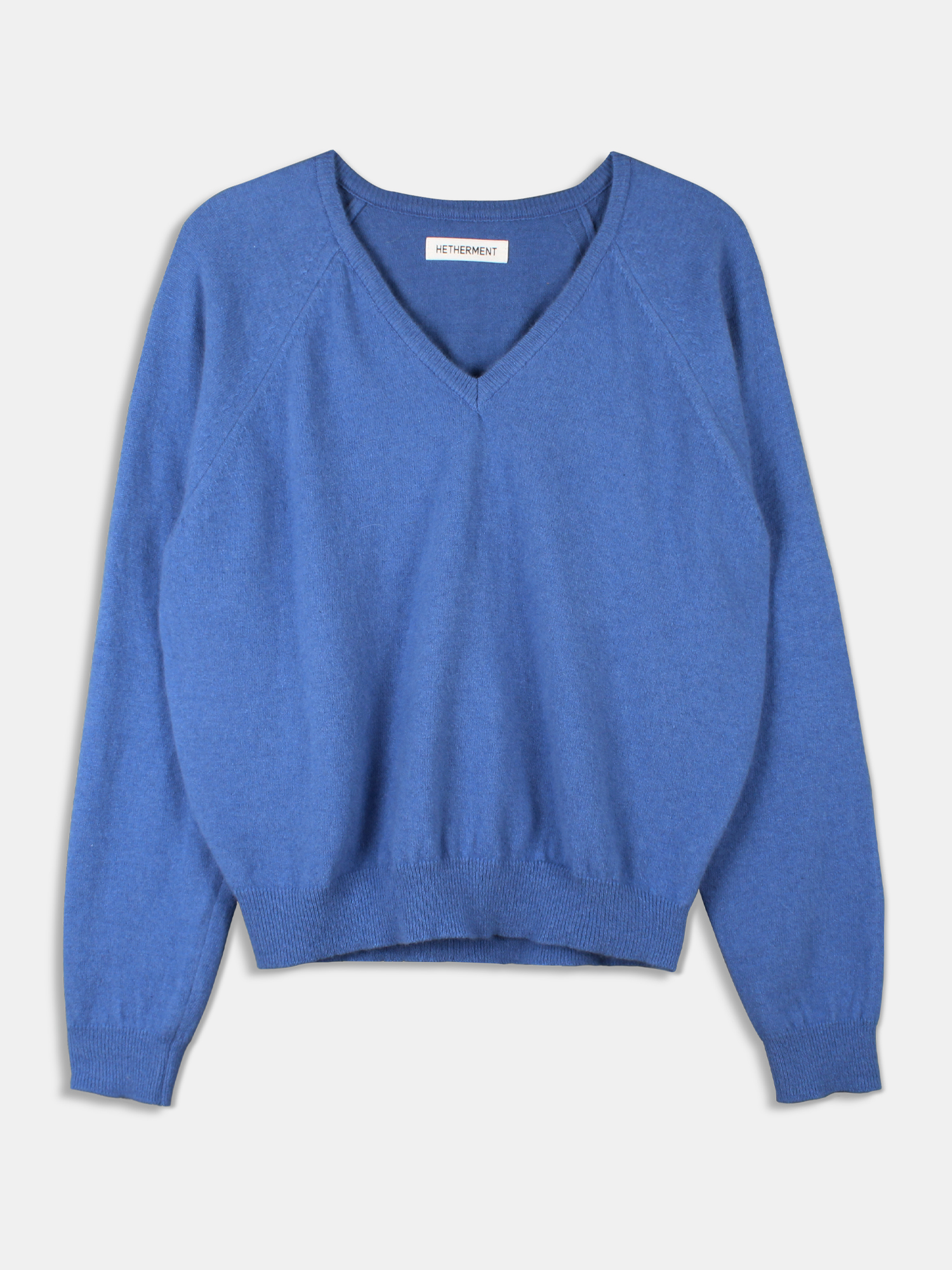 base v-neck knit (marine blue)