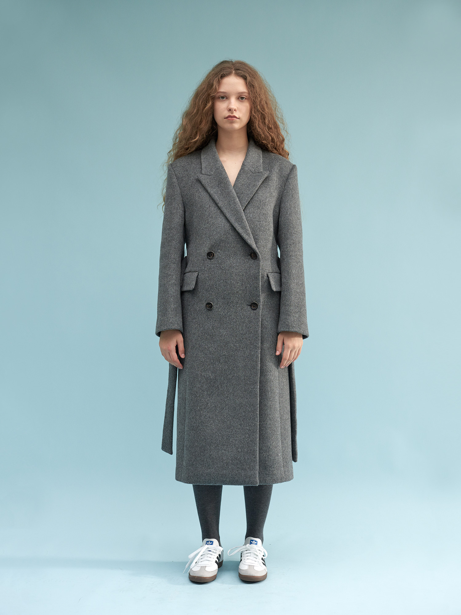 mood classic double coat (grey)