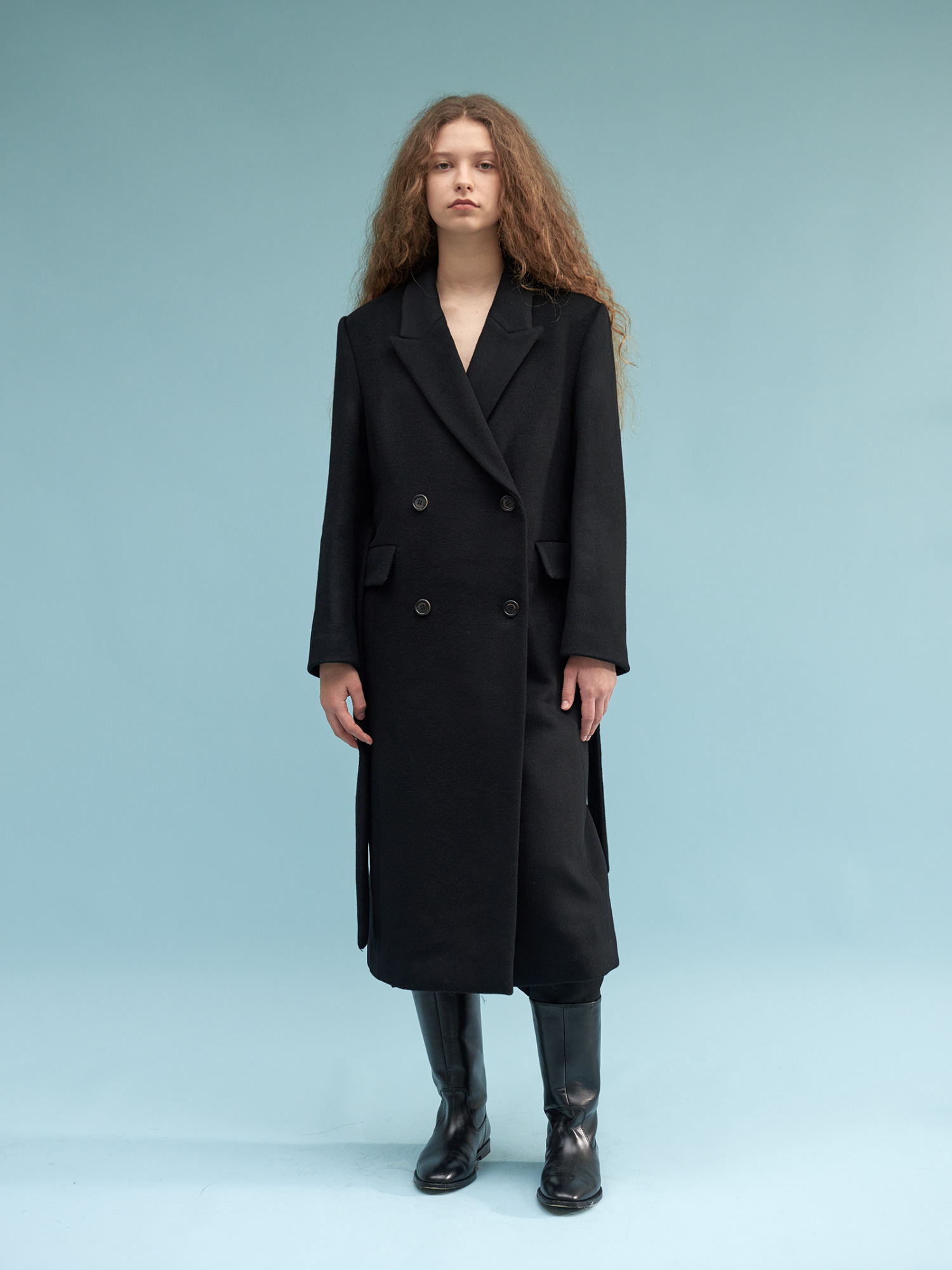mood classic double coat (black)