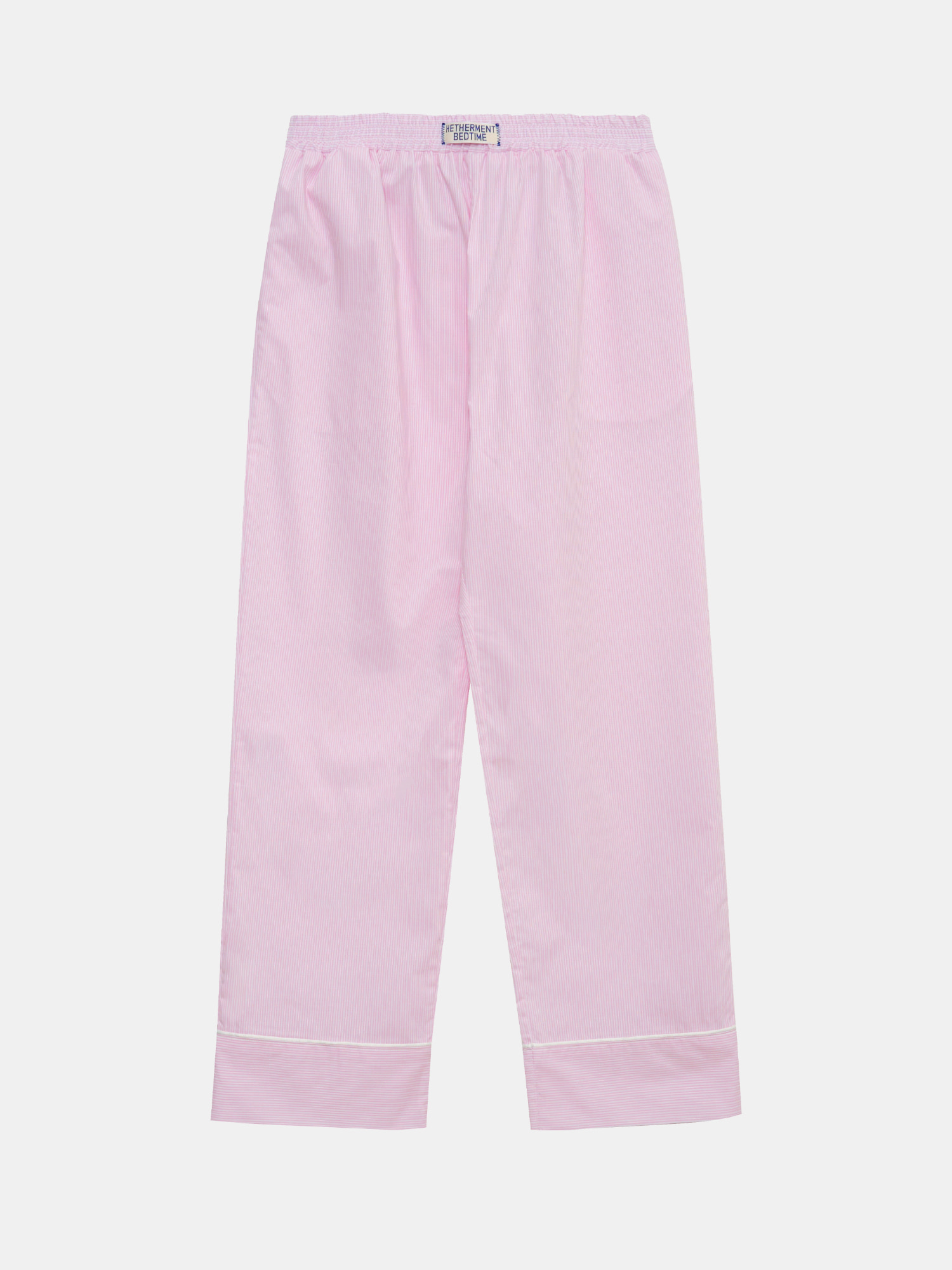 BEDTIME piping pajama pants  (pink stripe)